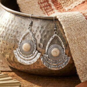 Turkish Handcrafted Boho Chic Dangle Earrings - Statement Fashion Jewelry